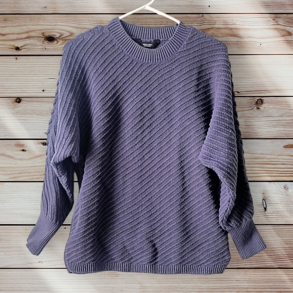 Simply Vera Vera Wang Sweaters - Simply Vera Vera Wang Purple Crew Neck Sweater
